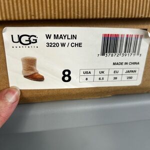 UGG Sheepskin Boots in Cream and Brown